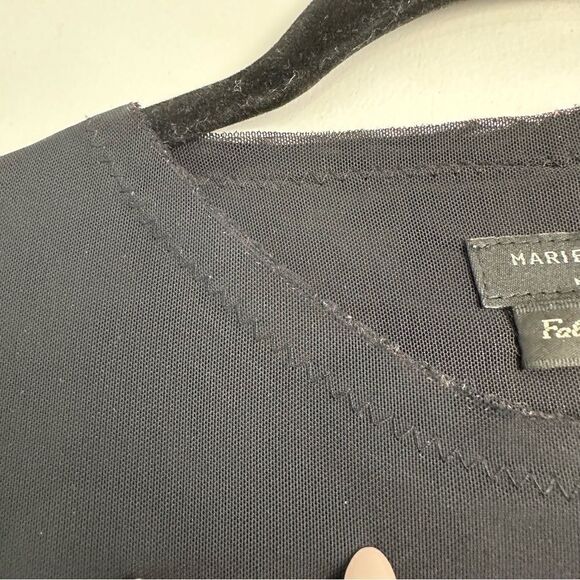 Marie Saint Pierre Sleeveless Black Dress Sz 1 - Picture 12 of 17